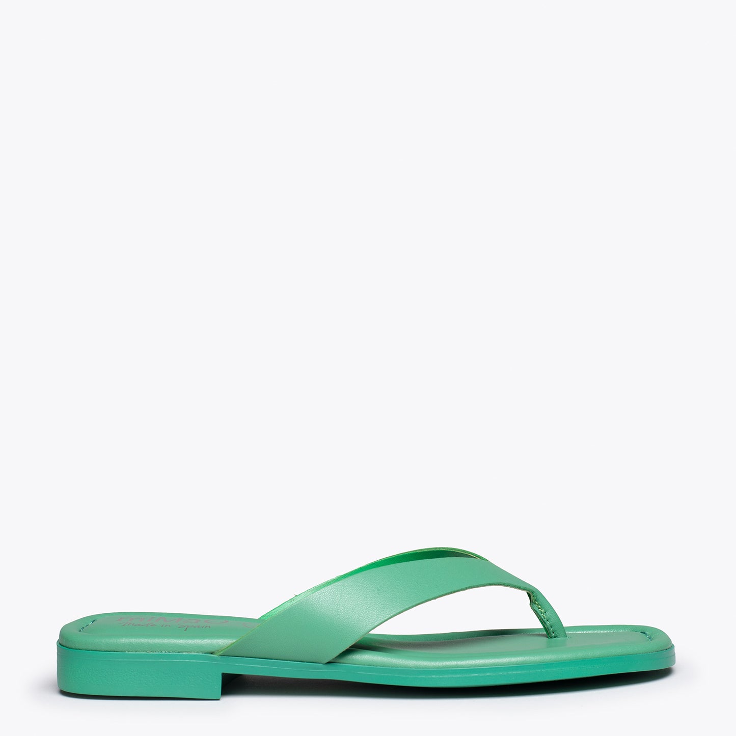 FLIP FLOP Sandalias de dedo planas VERDES