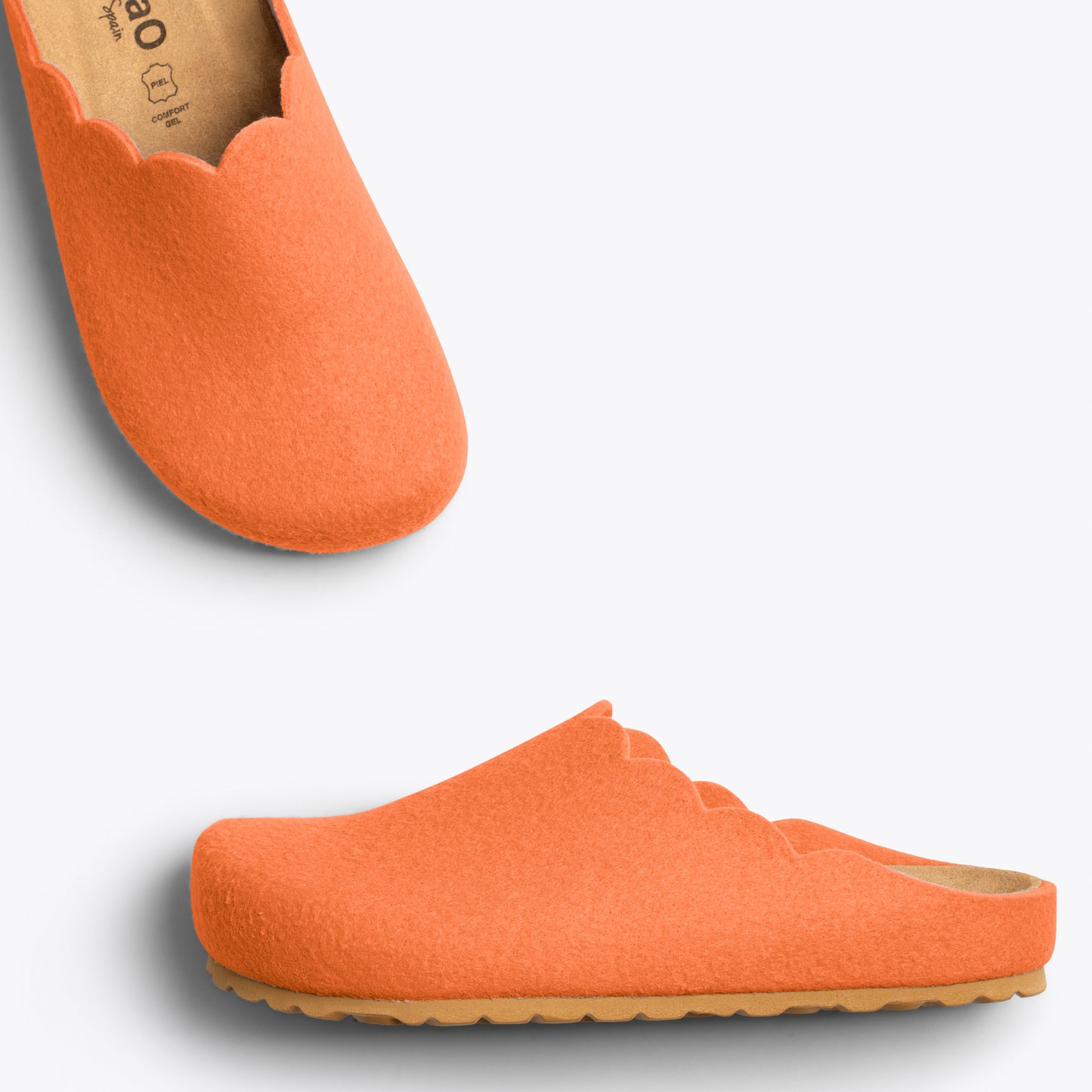 SWEET HOME - Chaussons femme ORANGE 