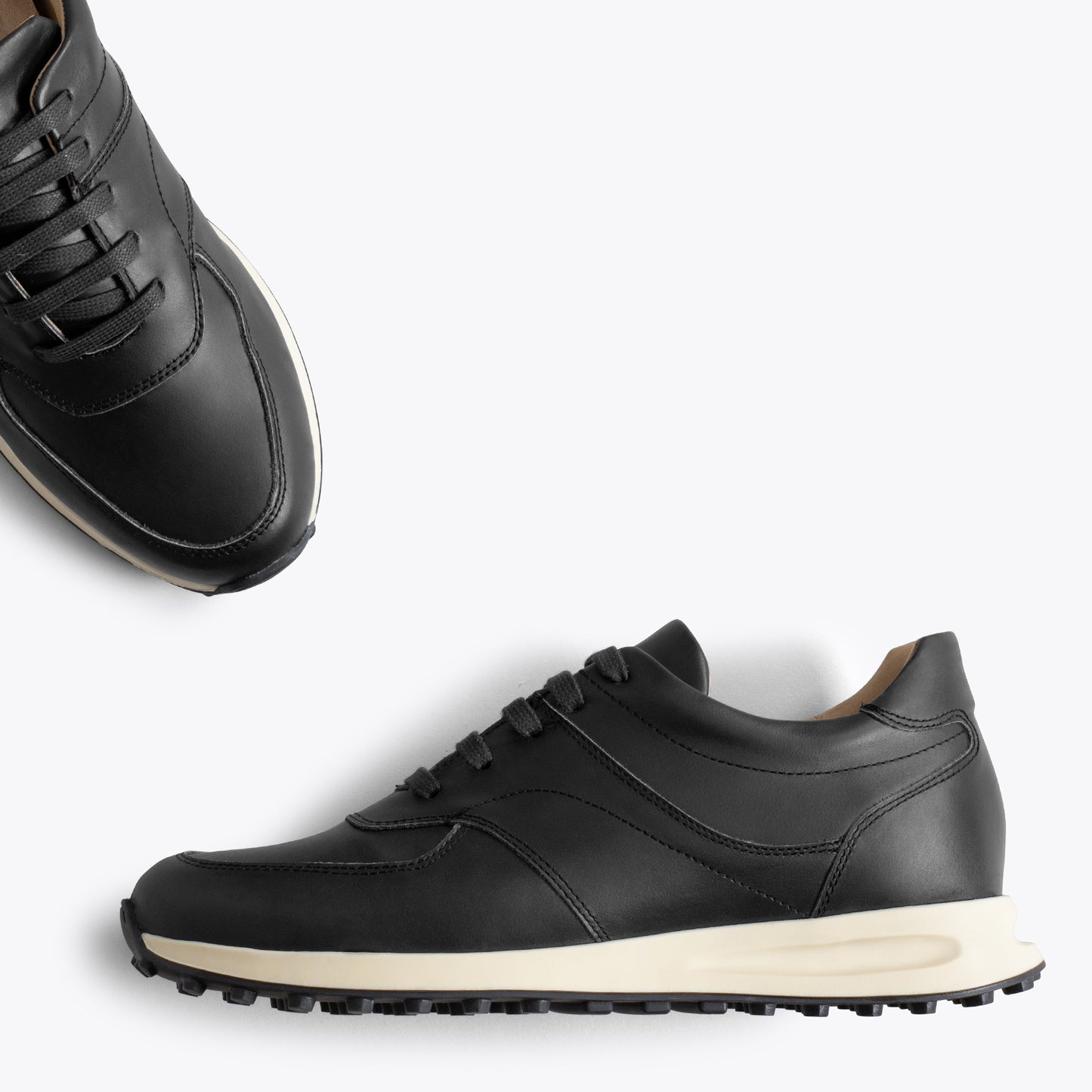 YORK Zapatillas de vestir para hombre NEGRO