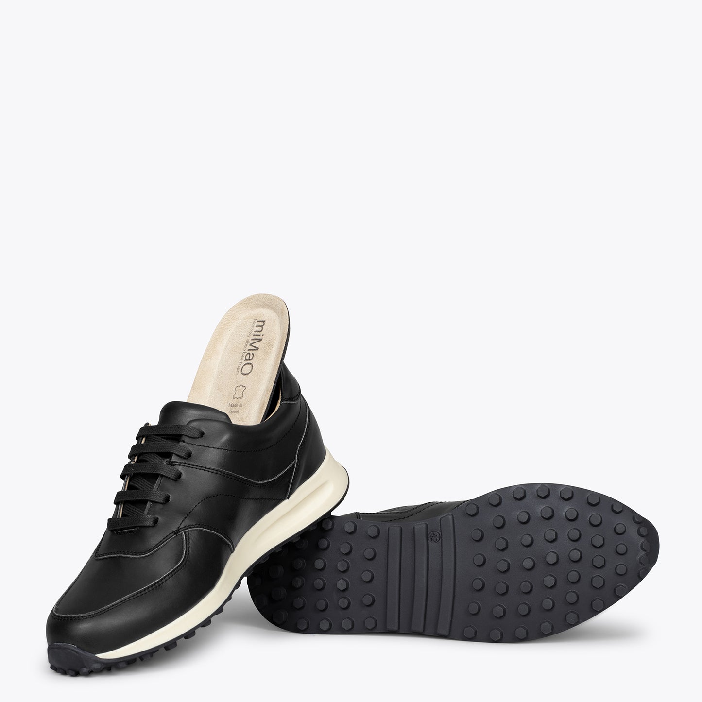 YORK Zapatillas de vestir para hombre NEGRO