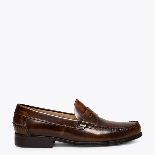 CASTELLANO BROWN Sapato castelhano para homem couro Florentic 