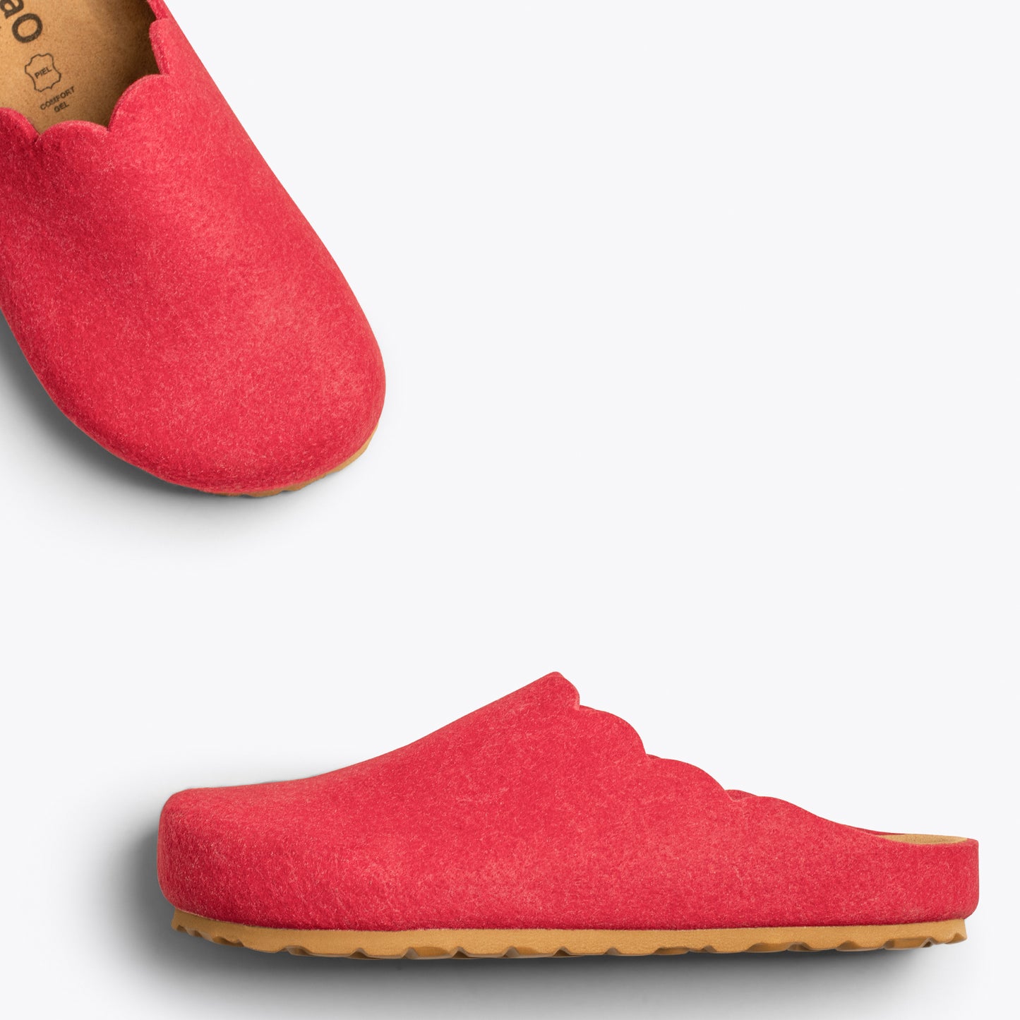 SWEET HOME - Chaussons Femme ROUGE 