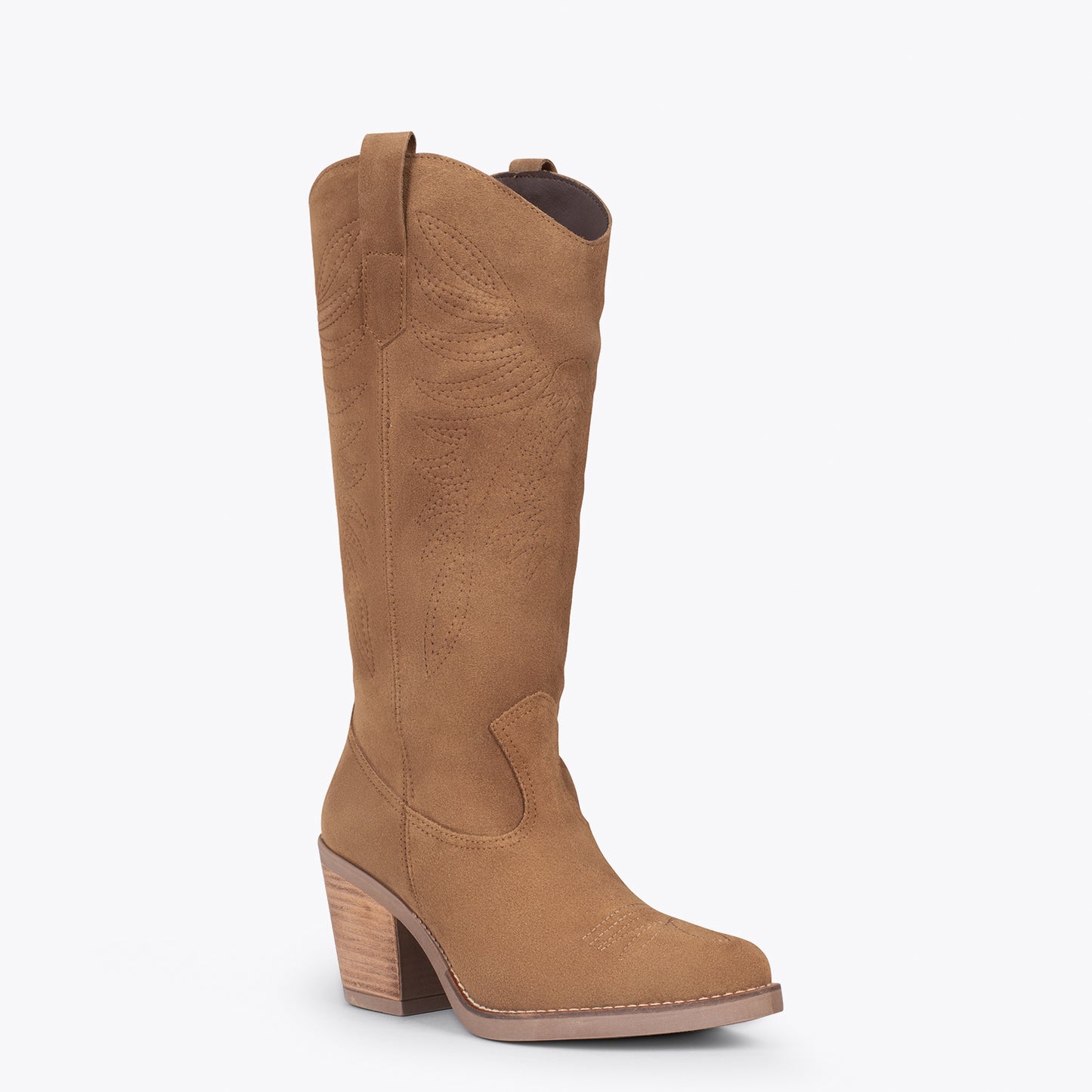 DALLAS – Botas de cowboy altas TAUPE 