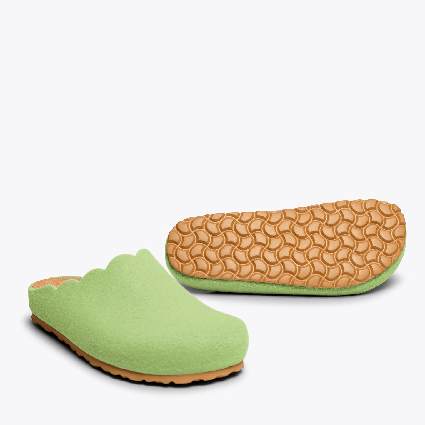 SWEET HOME - Chaussons femme VERT 