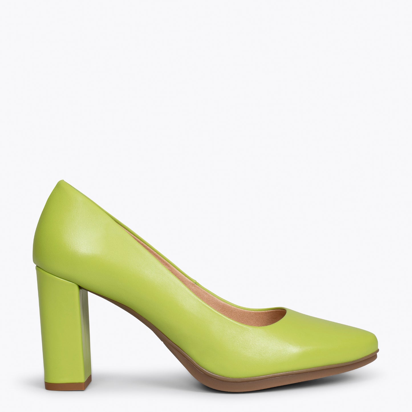 URBAN SALON – Zapatos de tacón alto de napa VERDE PISTACHO
