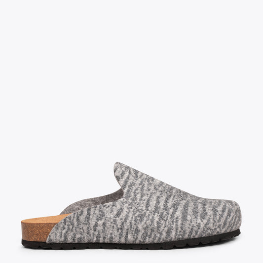 SWEET HOME MAN Chaussons homme GRIS 