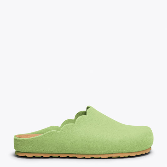 SWEET HOME - Chaussons femme VERT 