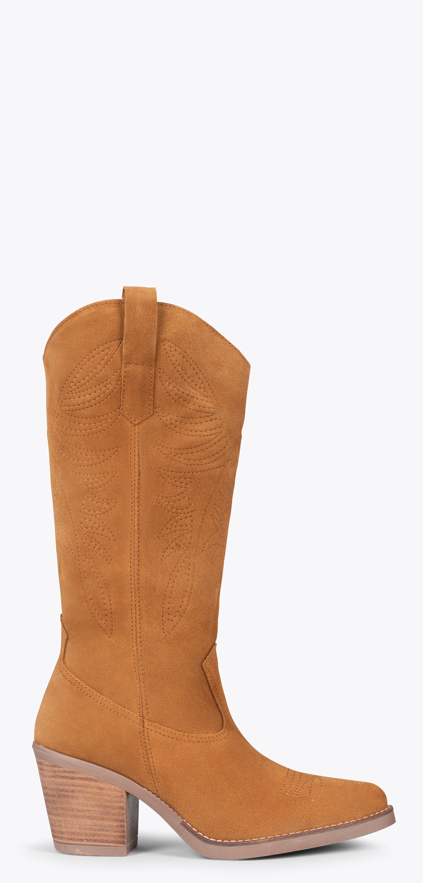 DALLAS – Botas de cowboy de cano alto CAMEL 