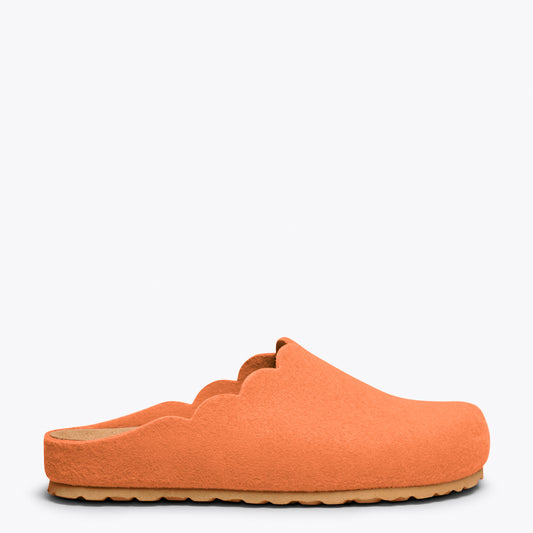 SWEET HOME - Chaussons femme ORANGE 